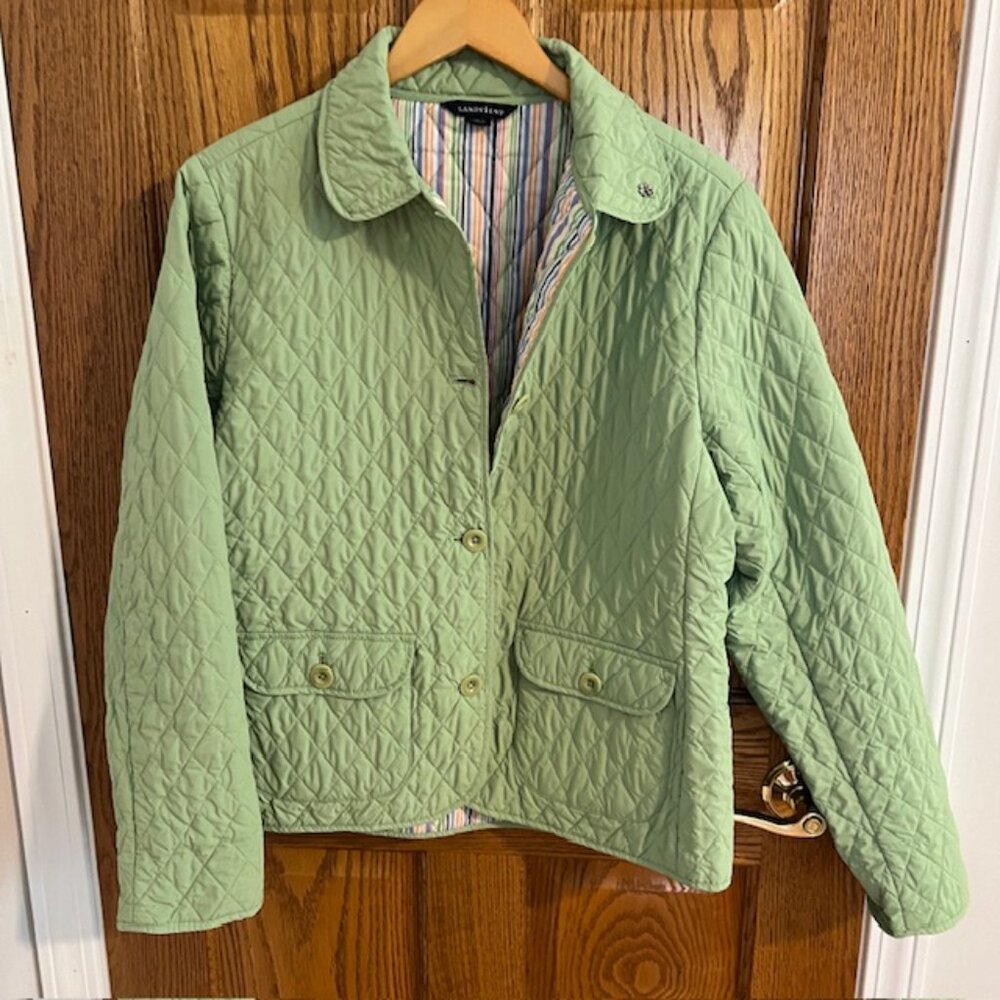 Lands' End Quilted Jacket Thermolite - Picture 2 of 5